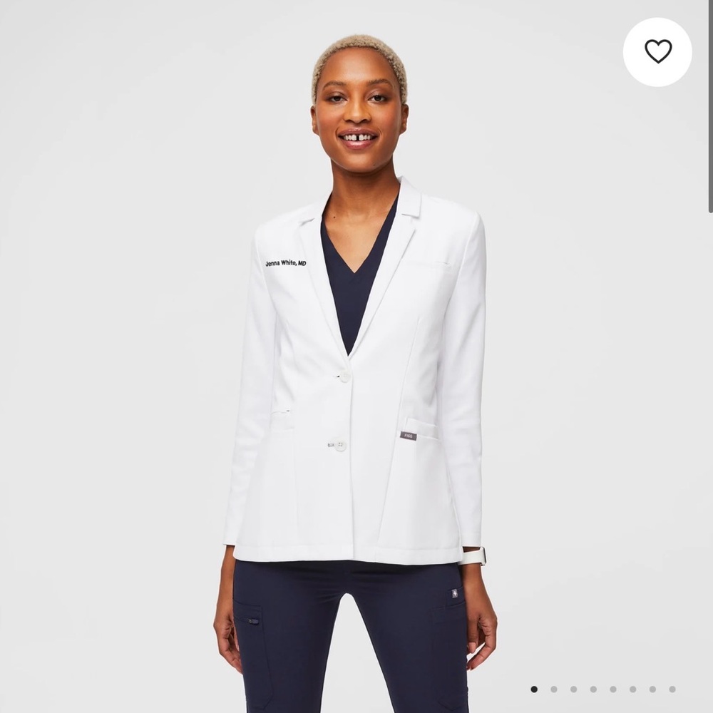Figs Women's Classic White Blazer